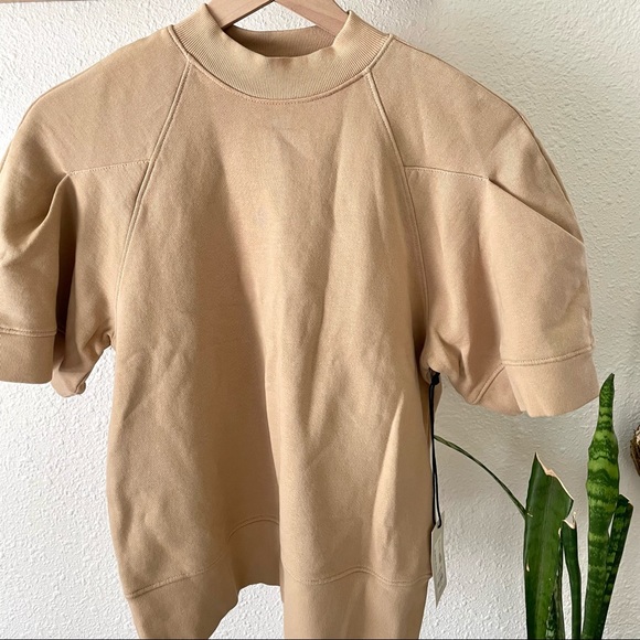 Agolde camel colored sweatshirt top - Picture 5 of 6
